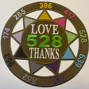 "Perfect Circle of Sound" 8.5" x 8.5" Stitched Embroidery for Garments