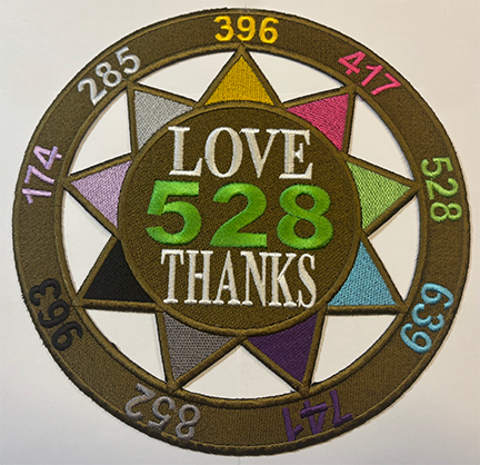 "Perfect Circle of Sound" 8.5" x 8.5" Stitched Embroidery for Garments